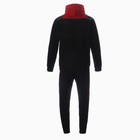 Костюм мужской (толстовка/брюки), цвет чёрный/красный, размер 50 (XL) - Фото 10