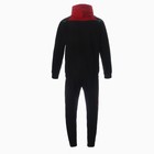 Костюм мужской (толстовка/брюки), цвет чёрный/красный, размер 52 (2XL) - Фото 10