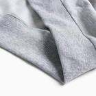 Костюм мужской (толстовка/брюки), цвет чёрный/серый меланж, размер 46 (М) - Фото 9