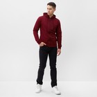 Толстовка мужская, цвет бордовый, размер 56 (3XL) - Фото 2