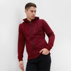 Толстовка мужская, цвет бордовый, размер 56 (3XL) - Фото 3