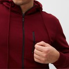 Толстовка мужская, цвет бордовый, размер 56 (3XL) - Фото 4