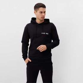 Худи мужское, цвет чёрный, размер 54 (2XL)