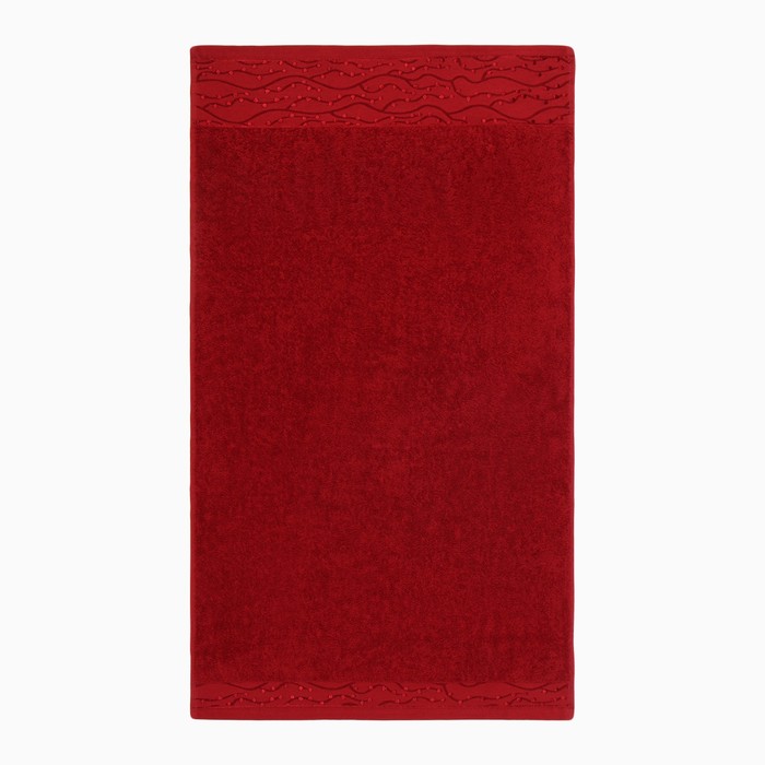Набор полотенец в коробке Аврора, размер 50х90+70х130 см, цвет божоле, махра, 450 г/м, хлопок 100% - фото 1928289473