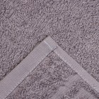 Полотенце махровое 40х70 см, стальной серый, 430г/м хл100% - фото 24387248