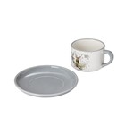 Чайная пара Доляна «Лесная сказка», 2 предмета: чашка 210 мл, блюдце d=15 см - Фото 2