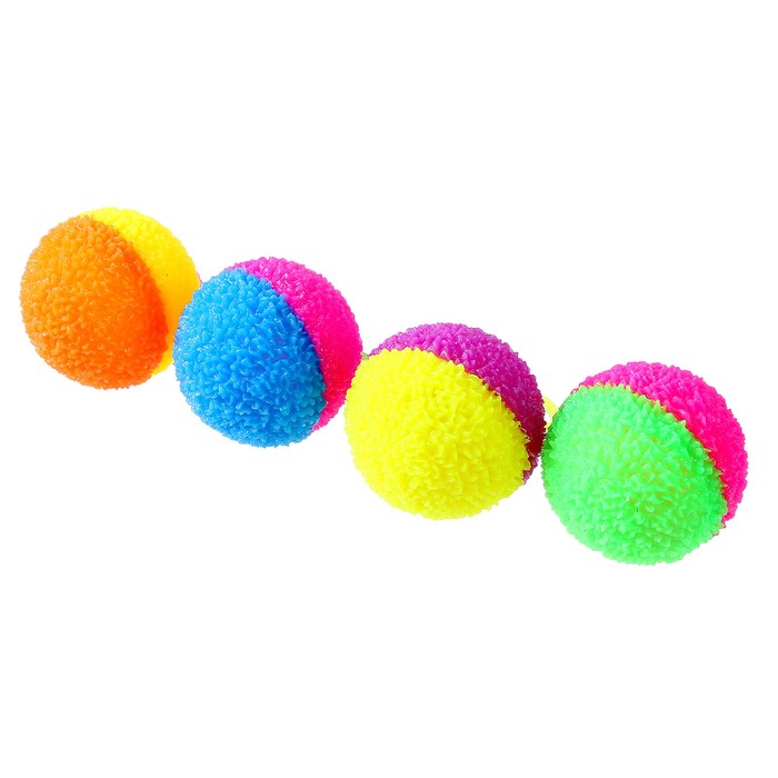 Мяч световой «Пушистик» с пищалкой, цвета МИКС
