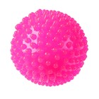 Мяч световой «Колючка» с пищалкой, цвета МИКС - Фото 1