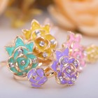 Набор детских колец "Розы" 2шт, цвет МИКС, безразмерное - Фото 1