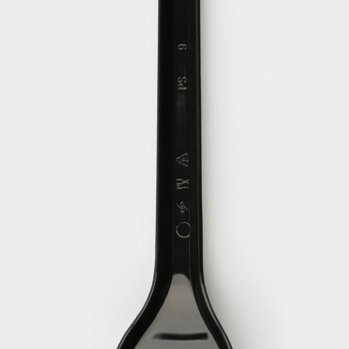 Вилка одноразовая чёрная «Стандарт» 15,5 см