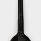 Ложка столовая пластиковая одноразовая «Стандарт», 16 см, цвет чёрный - Фото 4