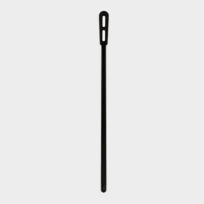 Размешиватель пластиковый одноразовый чёрный, 16 см