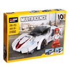 Конструктор блочный «Спорткар», 10 вариантов сборки, 209 деталей, уценка 9946566