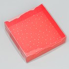 Коробка для макарун «С Новым годом!», дно с тиснением, 12 × 12 × 3 см - Фото 2