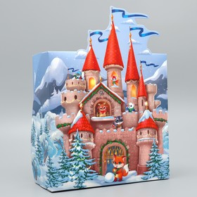 Коробка складная «С Новым годом!», замок, 25 х 25 х 10 см, Новый год