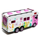 Грузовик радиоуправляемый «Розовое кафе», световые эффекты, открываются двери - фото 24598358