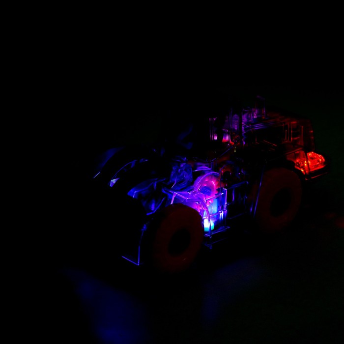Трактор «Шестерёнки», работает от батареек, световые эффект, МИКС