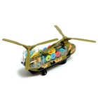 Вертолёт «Шестерёнки», работает от батареек, свет и звук, цвет МИКС - фото 7448232