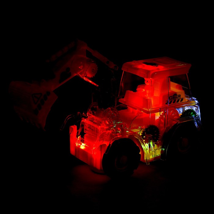 Трактор «Шестерёнки», работает от батареек, звуковые и световые эффекты
