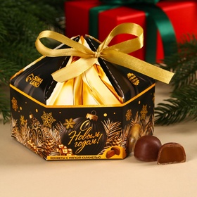 Конфеты на новый год шоколадные «Все мечты сбудутся», вкус: карамель, 200 г