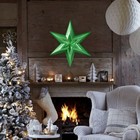 Фигурка "Звезда в Звезде" малая зеленый металлик, 38,8х33,5 см - фото 3129500