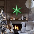 Фигурка «Звезда Остроконечная» малая зеленый металлик, 31х35,5 см - фото 320122415