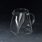 Молочник стеклянный «Грация», 500мл, 13×9×11,5 см - фото 4186187