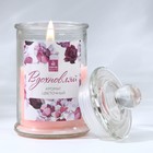 Свеча в банке «Вдохновляй», цветочный аромат,11 х 5,8 см. - фото 320259022