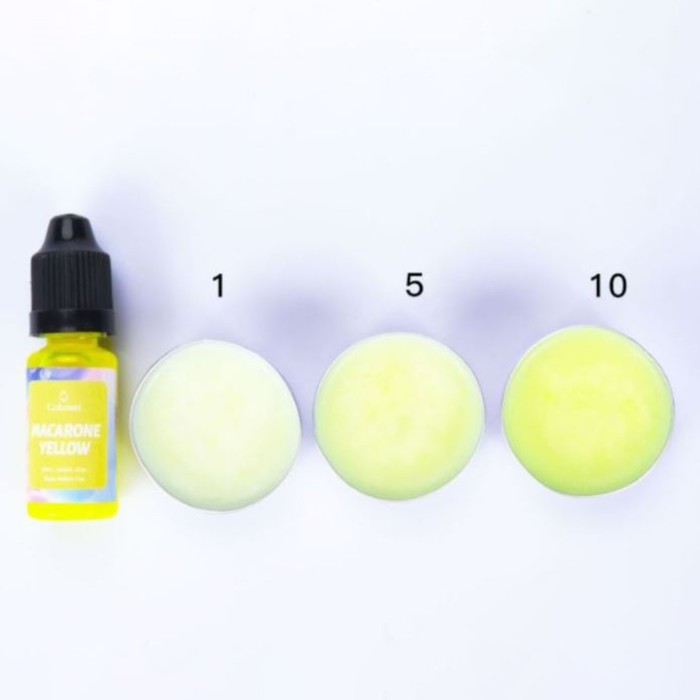 Краска - пигмент для воска «Макарон жёлтый» 10 мл