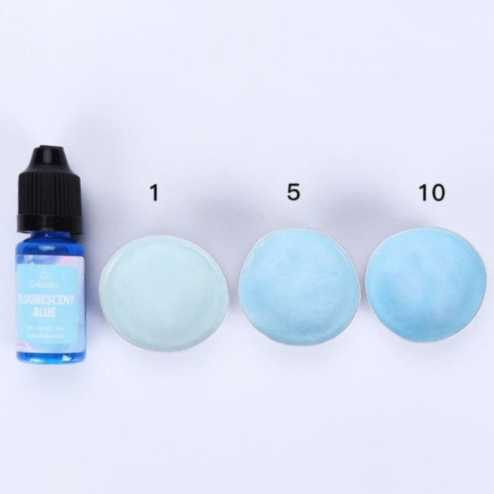 Краска (пигмент) для воска "Флуоресцентный синий" 10 мл - Фото 1