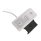 Фонарь габаритный с кронштейном, белый, LED, 12 х 3 х 7,7 см, с контуром, 2329W - фото 24260231