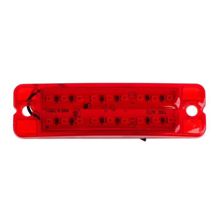 Фонарь габаритный 18-ти диодный LED, красный, 12 - 24 В, 100 мм, 4372