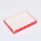 Коробочка для печенья, красный, 22 х 15 х 3 см - фото 320081180