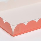 Коробочка для печенья, розовый, 22 х 15 х 3 см - Фото 2