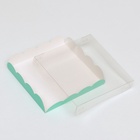 Коробка для печенья, мятная, 15×15×3 см - Фото 5