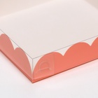 Коробка для печенья, розовая, 15×15×3 см - Фото 3