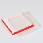 Коробочка для печенья, красная, 18 х 18 х 3 см - Фото 4