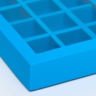 Коробка для 12 конфет, голубой, 19×15×3.5 см - Фото 4