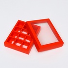 Коробка для 12 конфет, алый, 19×15×3.5 см - Фото 5