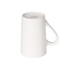 Кружка фарфоровая Доляна «Чёрный дракон», 380 мл, цвет белый - фото 25352192