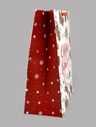 Пакет подарочный новогодний ламинированный горизонтальный «Снегири», 49×40×19 см - Фото 3