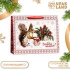 Пакет подарочный ламинированный горизонтальный «Белочка!», 49×40×19 см - Фото 1
