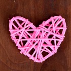 Декор для творчества из лозы «Сердце» набор 3 шт., размер 1 шт. — 6,5 × 6 см, цвет МИКС - фото 7528598