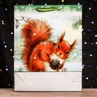 Пакет подарочный новогодний ламинированный вертикальный «С Новым годом», 33×42×10 см - Фото 3