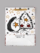 Пакет подарочный новогодний ламинированный вертикальный «Пакетик счастья», 33×42×10 см - Фото 6