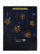 Пакет подарочный новогодний ламинированный вертикальный «С Новым годом», 33×42×10 см - Фото 4