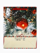 Пакет подарочный новогодний ламинированный вертикальный «Уютного праздника!», 33×42×10 см - Фото 6