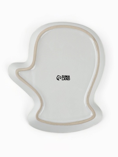 Блюдо керамическое «Новогодние леденцы», 20×17.5×3 см, ручная работа