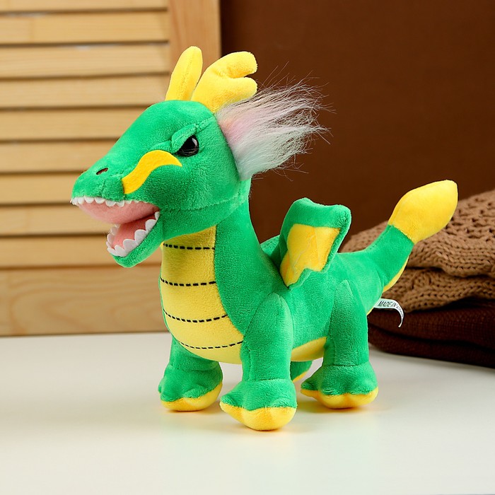 Мягкая игрушка «Дракончик», 29 см, цвет зелёный - Фото 1