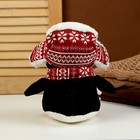 Мягкая игрушка «Пингвин» в шапочке, 22 см, цвет чёрный - Фото 3